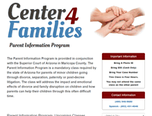 Tablet Screenshot of center4families.com